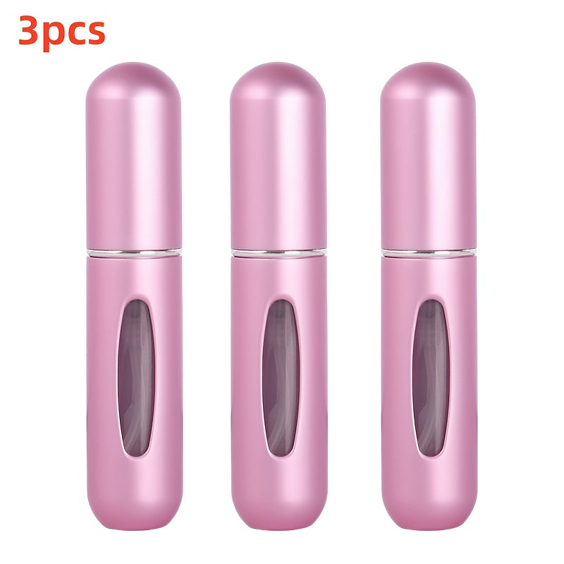 For Mini Portable Refillable Perfume Atomizer - Aluminum Mist Spray Bottle for Travel, Multi-Color Options, Fragrance-Free (Bubble-Free), Refillable Perfume Bottle|Compact Design|Aluminum Atomizer, Perfume Bottl