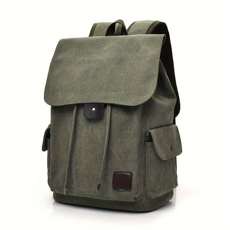 Fashionable Trendy Backpack, Casual Canvas Bag, College Style Travel Backpack Student Schoolbag