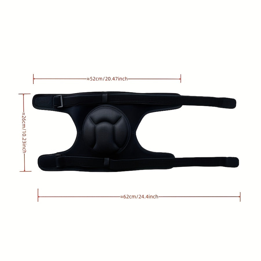 High-Density Sponge Knee Pads for Volleyball, Soccer, Dance, Cleaning, Work - Adjustable Straps, Breathable Non-Pilling Fabric, Full Wrap Knee Pads with EVA Foam Padding, Sleek Sports Design, Fit Design