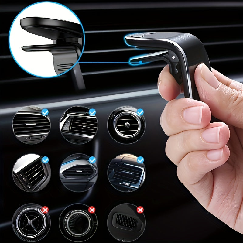 Car Magnetic Phone Holder in L Shape Stand Magnet Cellphone Bracket Car Magnetic Holde