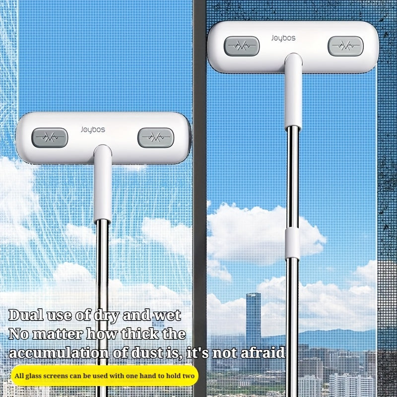 Magical window cleaning brush, extendable handle, screen cleaning brush tool, reusable, pet hair removal tool, home door and window cleaning brush, cleaning supplies, cleaning tools, Halloween/Christmas gifts