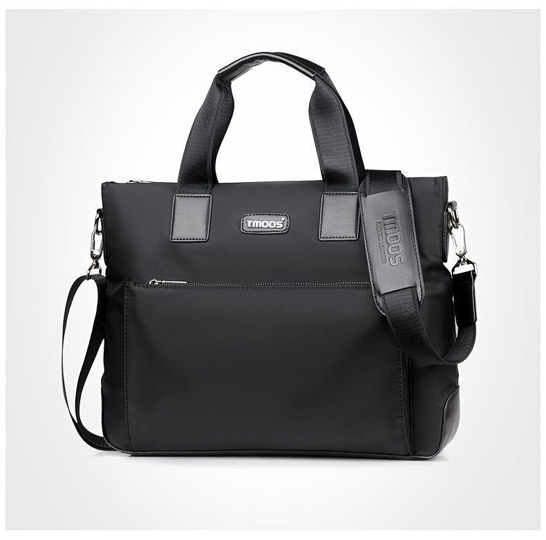 Unisex double shoulder strap design square bag Crossbady bag travel texture Oxford fabric casual crossbody bag multi compartment large capacity anti-theft shoulder bag workplace commuting briefcase