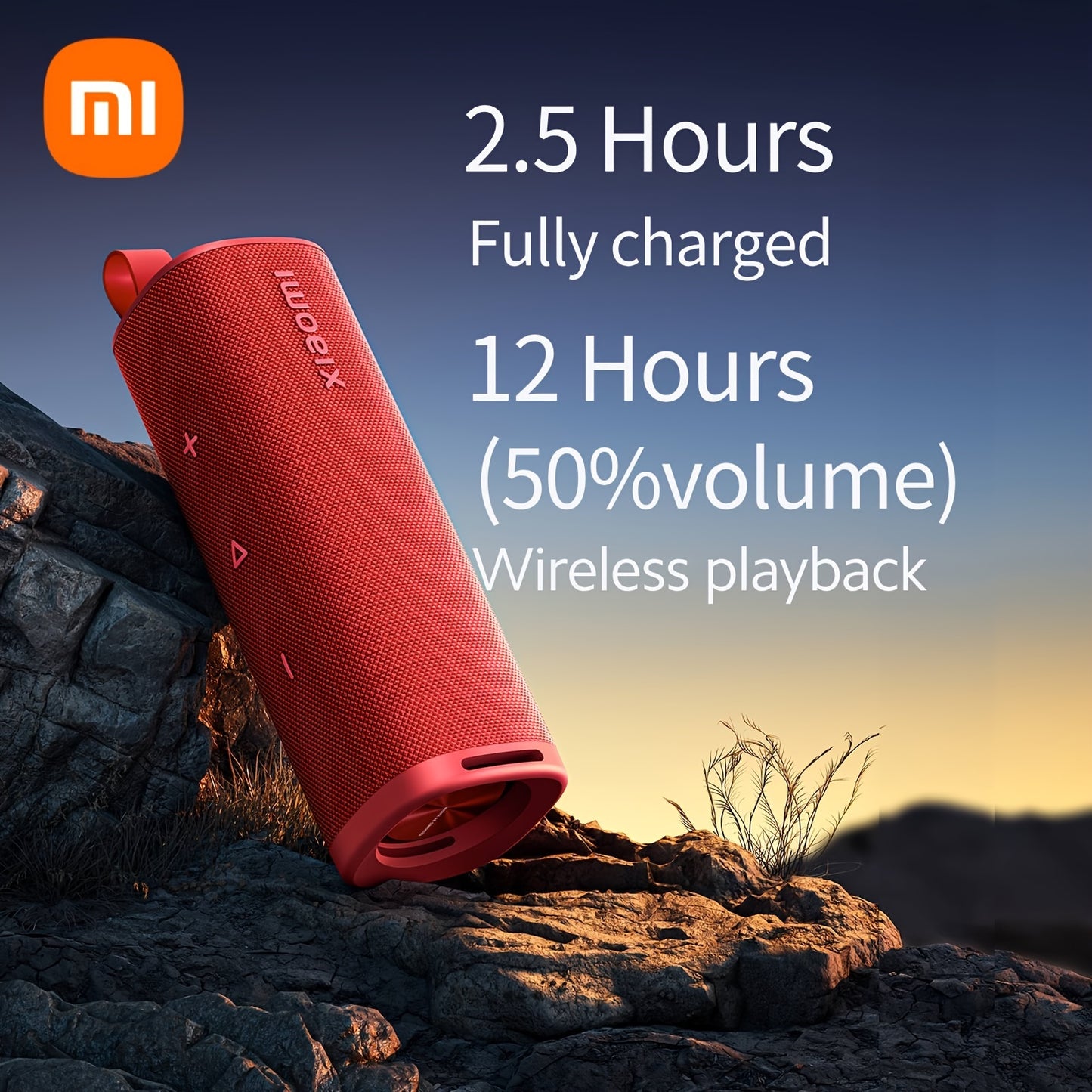 Xiaomi Sound Outdoor Speaker - 30W Output, Up to 12-hour Playtime And 100 Speakers Pair, Support Stereo Combo, Wireless 5.4, Hands-free Calling