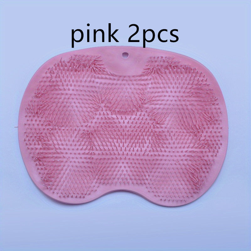1pc Bath Exfoliating Pad, Bathroom Washing Pad, Shower Foot Scrubber Mat, Shower Cleaning Tools