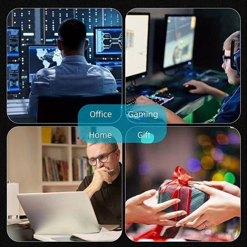 1pc XXL World Map Mouse Pad - Large Desk Mat for Gaming & Office Decor, Non-Slip Rubber Base, Durable Stitched Edges, Smooth Surface, Multi-Functional Black and White Design, Mouse Pads for Desk