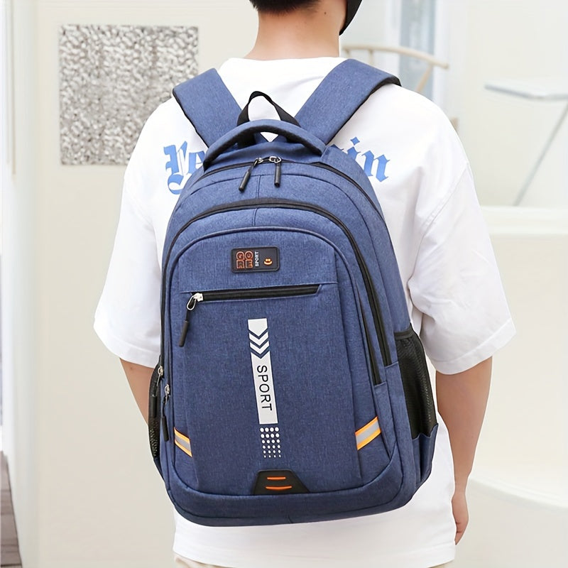 Backpack Men's Leisure Large Capacity Travel Backpack Business Computer Mountaineering Bag Middle School, High School, College Student Schoolbag