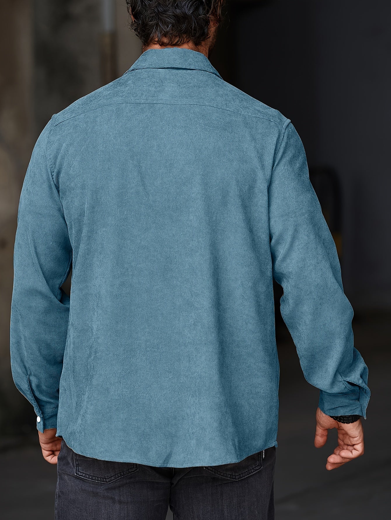 Stylish Men's Casual Lapel Shirt - Comfortable Button-Up Long Sleeve Shirt For Everyday Wear