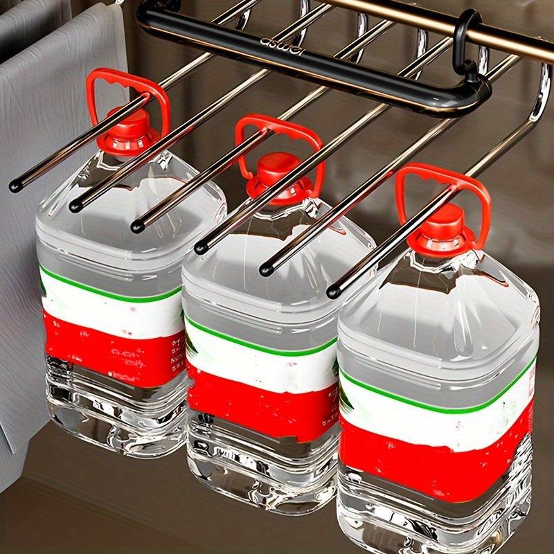 1pc Multi-layer Pants Hanger, Stainless Steel Rack, Save Space Storage And Organization For Wardrobe, Closet, Bedroom, Suitable For Pants, Jeans, Scarves