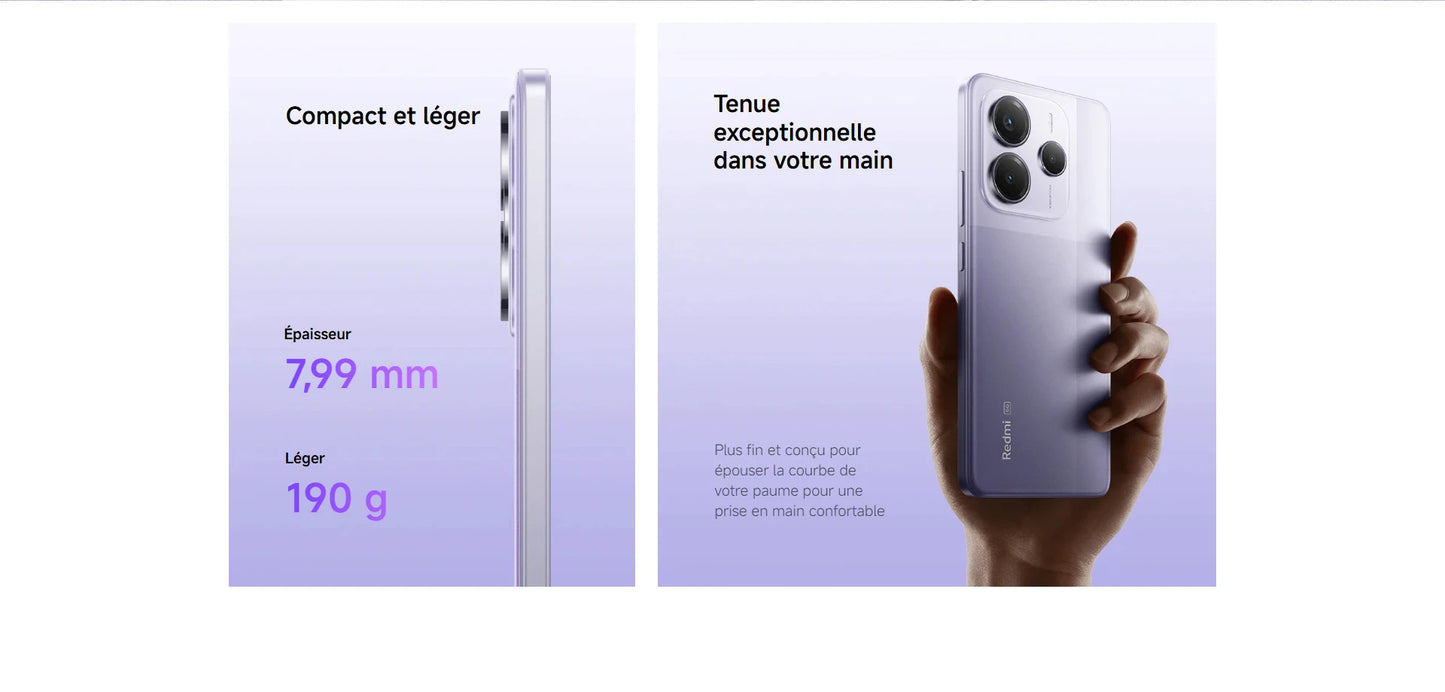 Xiaomi Redmi Note 14 5G 8GB+256GB NO Charger 6.67 ''AMOLED 120Hz 45W Charging 108MP Real Camera 5110mAh