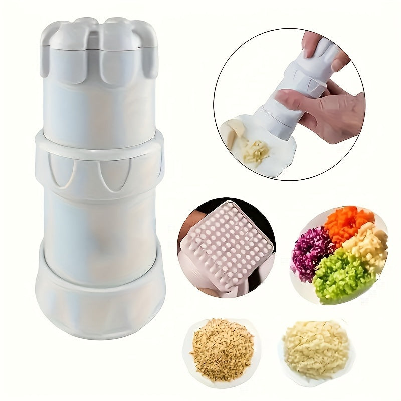 1pc Chef Manual Garlic Press Mini Multifunctional Garlic Cutter Kitchen Tool Peeler/Masher/Grinder