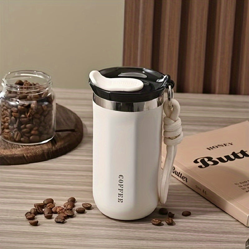 Stainless Steel Insulated Coffee Mug - 304 Stainless Steel, Portable & Durable for Outdoor Use, Perfect Gift for Men and Women