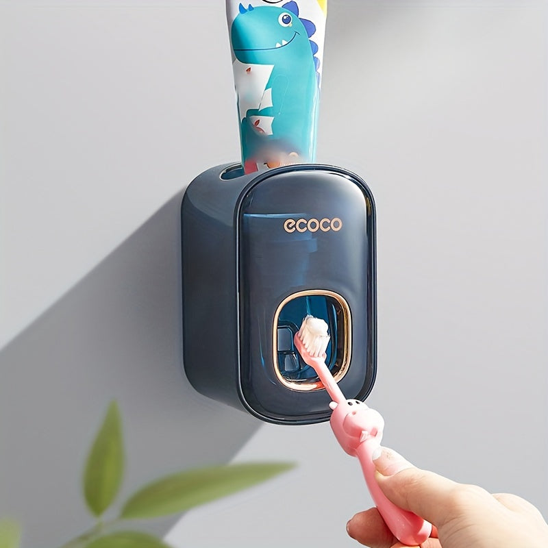 Elegant Wall-Mounted Automatic Toothpaste Dispenser - No Electricity Required
