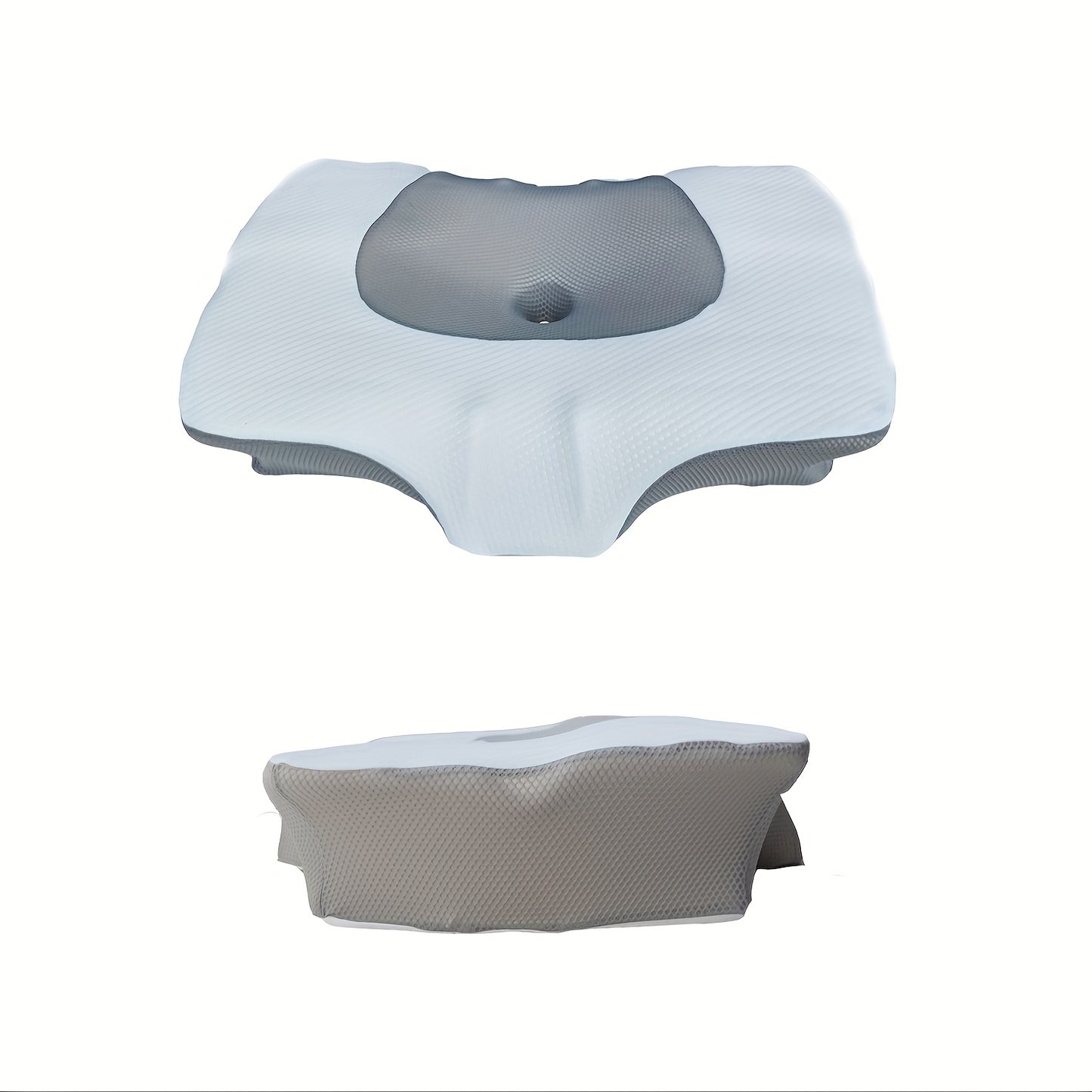 Double-Sided Anti-Snoring Pillow, Memory Foam Cushion with Two Height Options for Perfect Neck and Head Support – Breathable Cooling Sleep Aid, Stylish Soft Pad. Ideal Christmas Gift or Valentine's Day Holiday Present