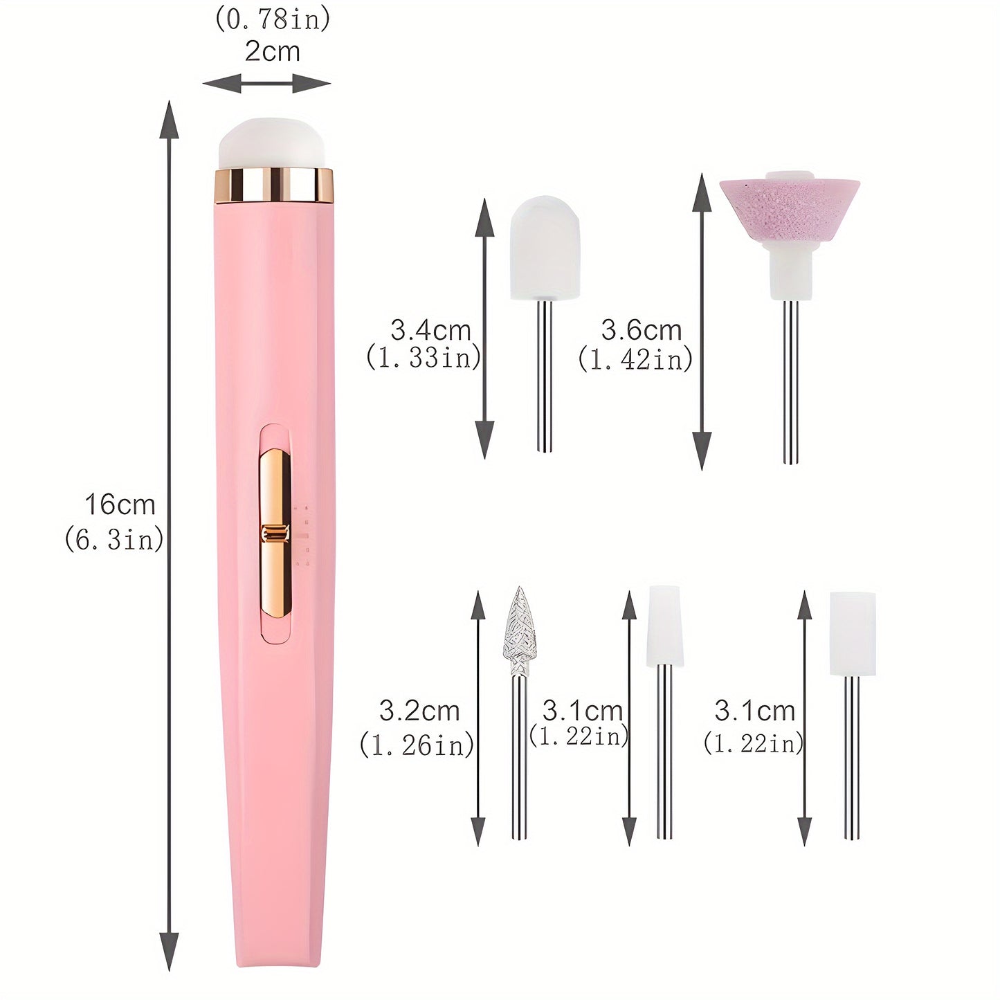 1pc Electric Nail Drill Machine, Porfessional Nail Drill Kit For Gel Nails And Home Nail Salon, Manicure Pedicure Polishing Tools