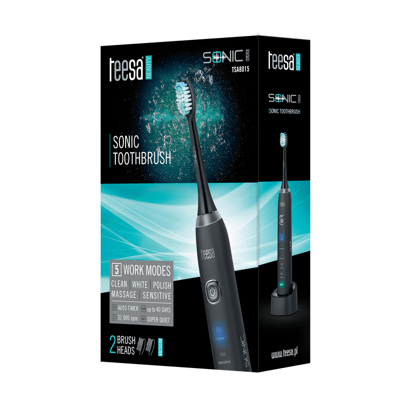 Escova de dentes sónica Teesa SONIC BLACK