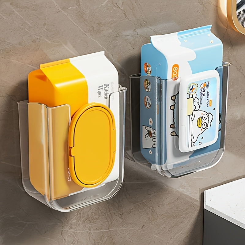 Wall-Mounted Wet Wipe Dispenser - Heavy-Duty Adhesive Holder for Bathrooms, Nurseries And Camping | Wide Opening + Mother'S Day Gift Set