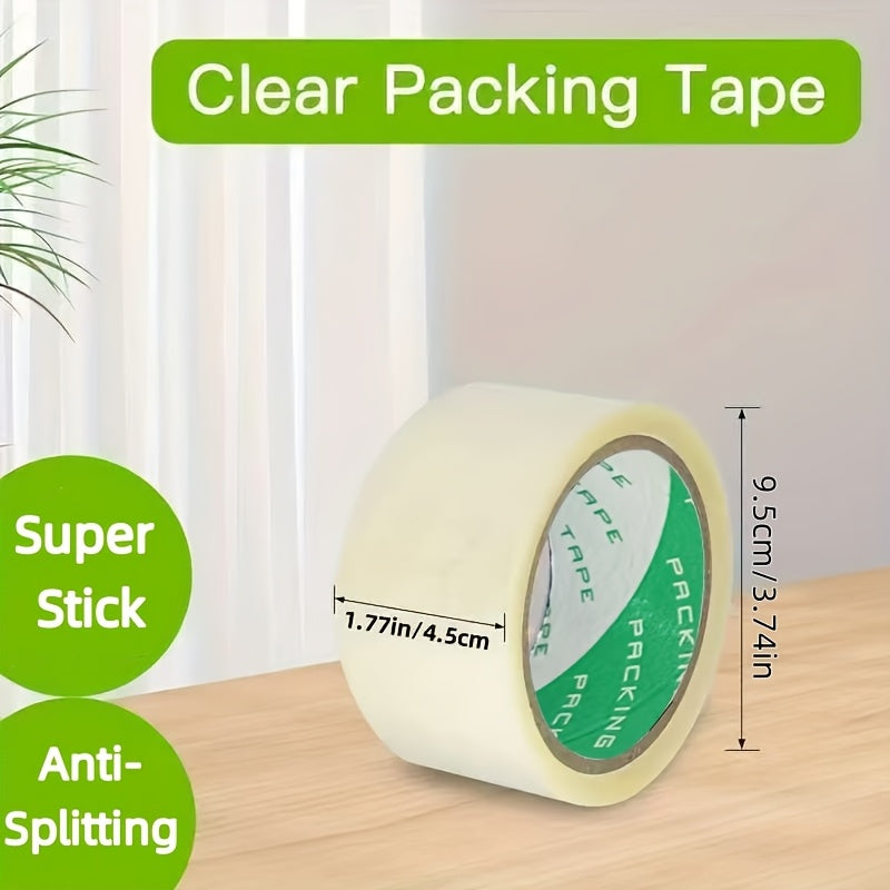 7 Rolls of 71.32 meter of Heavy Duty Clear Tape - Waterproof and Firm Seal for Packing and Moving - Polypropylene Carton Sealing Tape for Home, Office, Commercial Use