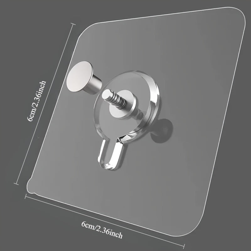 20pcs Practical Modern Wall Mounted Hooks - Easy to install, strong bond, no drilling, waterproof plastic hooks for photos, picture frames, posters, clocks in the kitchen and bathroom, utility hooks