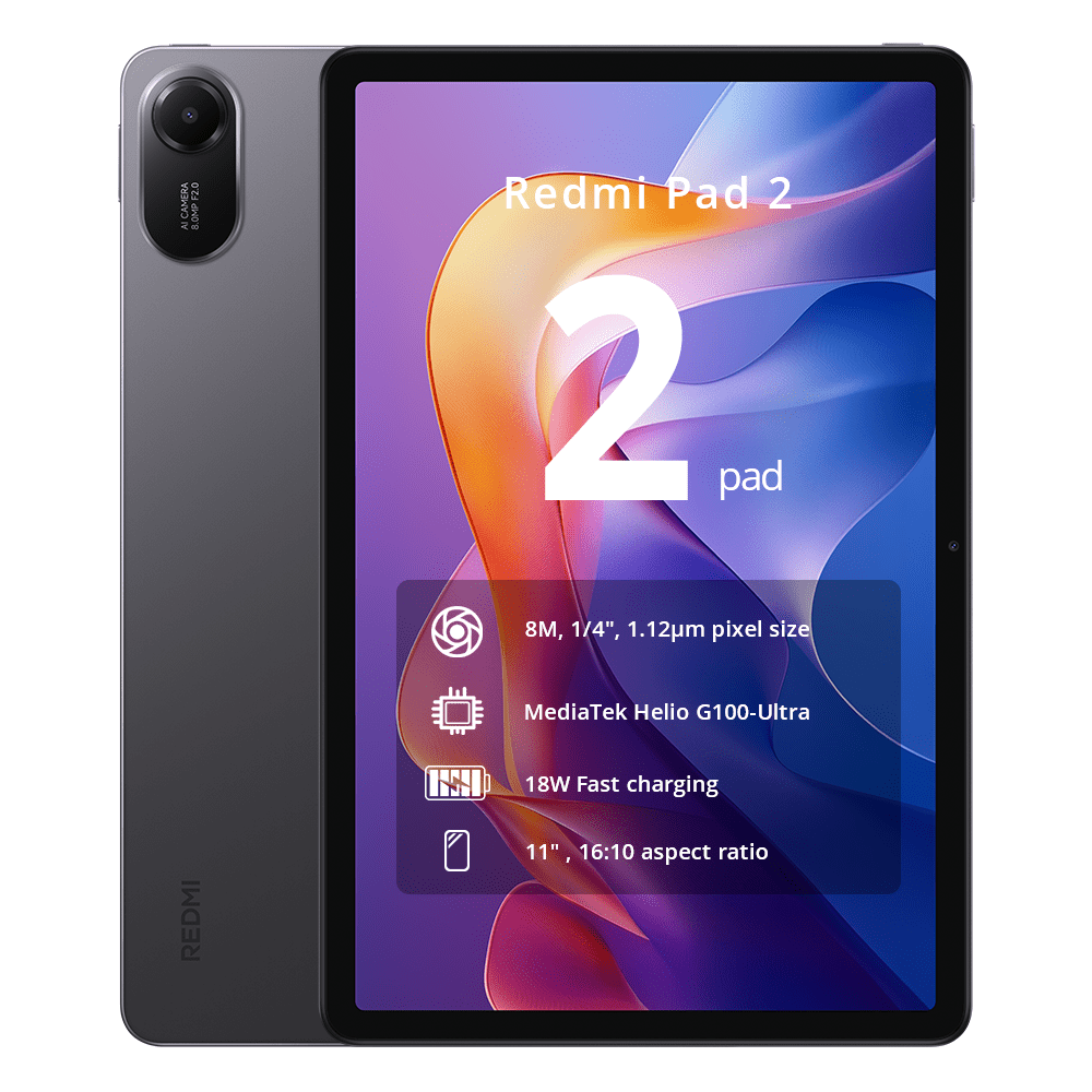 Xiaomi Tablet Redmi Pad 2 11" 6GB+128GB WiFi HyperOS Gris Graphite