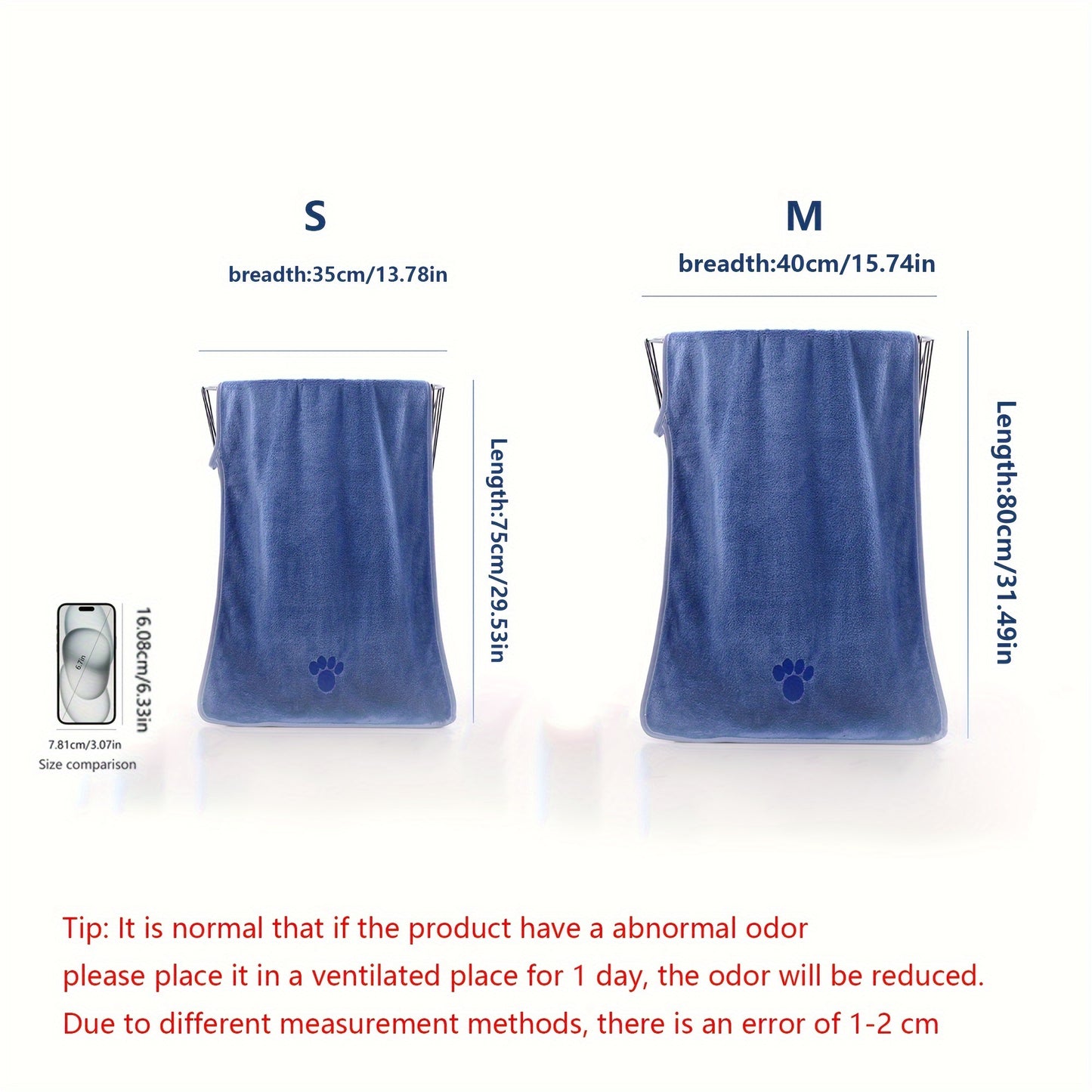 1pc Super Absorbent Dog Bath Towel With Adorable Embroidery - Gentle & Stylish Cleaning Solution For Your Furry Friend