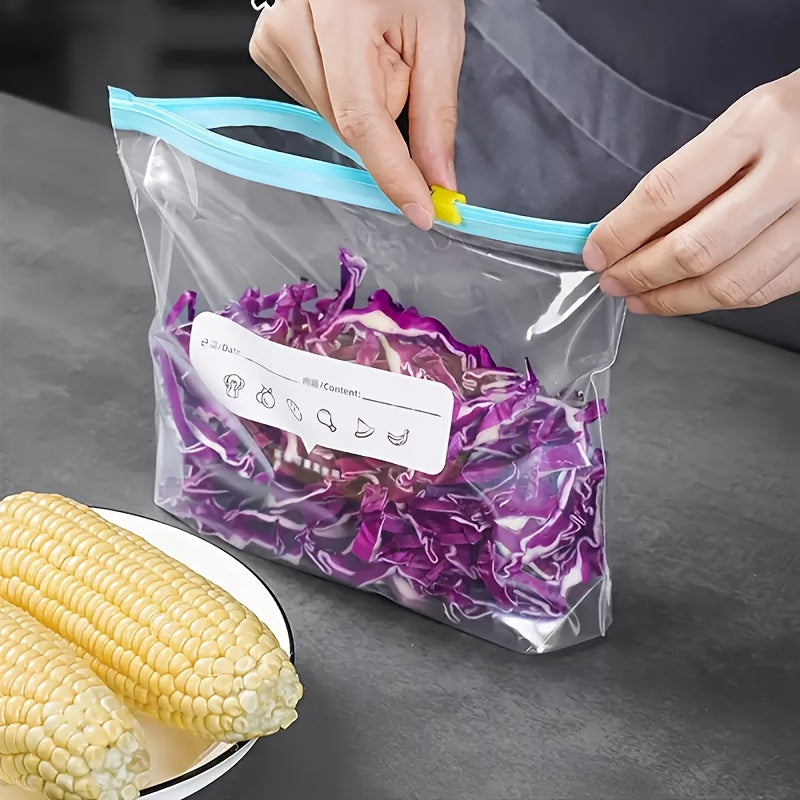 100pcs Combination Pack with Three Specifications, Zipper Fresh-Keeping Bags, Food Classification Storage Bag, Food Preservation Sealing Bag, Suitable for Fruits, Grains, Vegetables And Meat, Kitchen Storage And Storage, Kitc