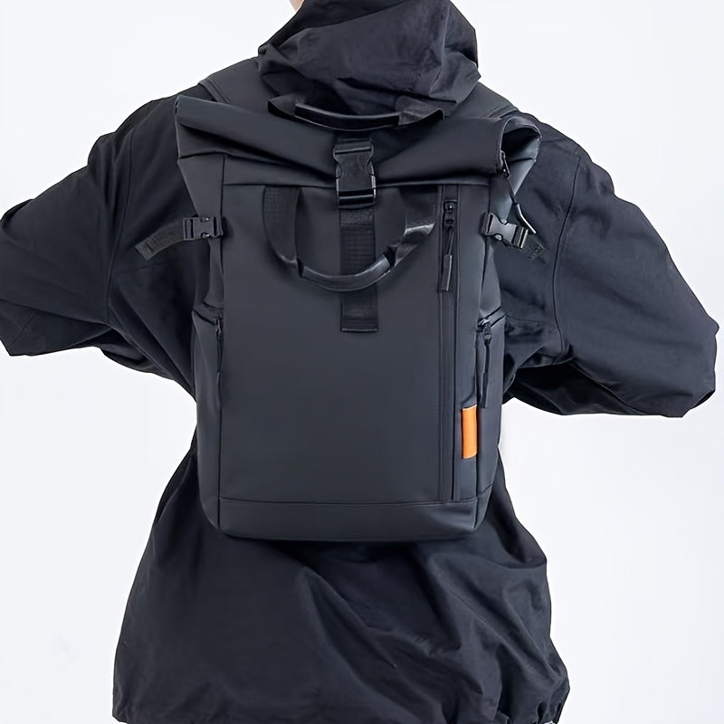 Stylish Men’s Oxford Backpack - Large Capacity, Perfect for School & Travel