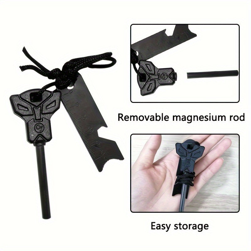 Survival Portable Multifunctional Fire Starter with Emergency Gadget Accessories Kit: The Perfect Outdoor Camping Tool for Emergency Preparedness