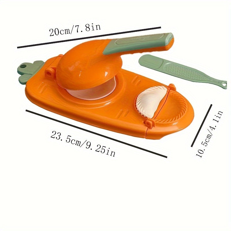 1pc, 2 In 1 Dumpling Maker, Dumpling Maker Machine, Kitchen Dumpling Making Tool Baking Pastry Manual Artifact For Pressing Dumpling Skin Wrapper Mould Dough Press Maker Great To Beginners