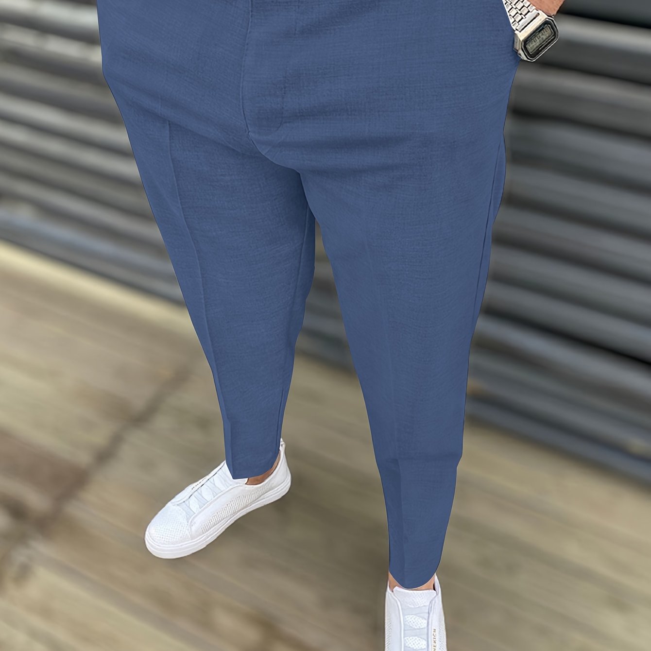Classic Design Dress Pants, Men's Formal Solid Color Slightly Stretch Elegant Dress Pants For Spring Summer Business Banquet Dinner, Old Money Style