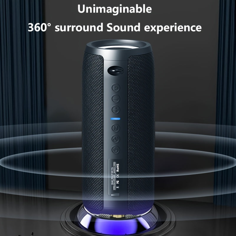 ZEALOT S51 Pro Wireless Speakers, Outdoor Portable Subwoofer Speaker, Wireless Speaker, Dual Pairing, Booming Bass, Charging Cable And Aux Cable, Connect with Mobile Phone/Tablet/TV, for Home, Car, Outdoor, Camping