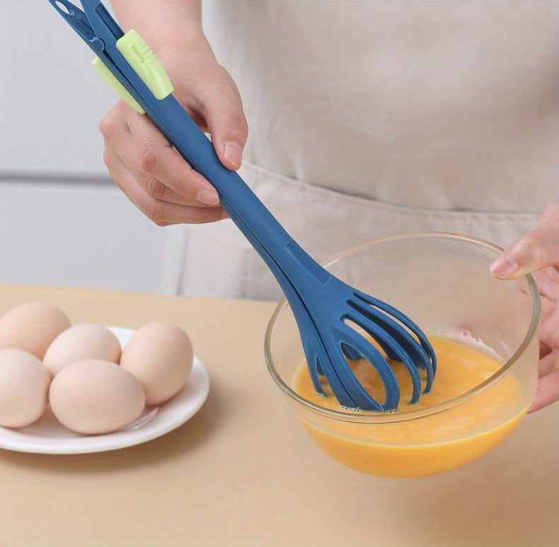 1pc, 5.08 Cm 1 Food Egg Whisk, Multi Function Egg Beater, Bread Clip Manual Blender, Baking Household Tools, Household Supplies, Baking Tools, Quickly Mixing Eggs Supplies, Kitchen Accessories, Kitchen Appliances, Kitchen Gad