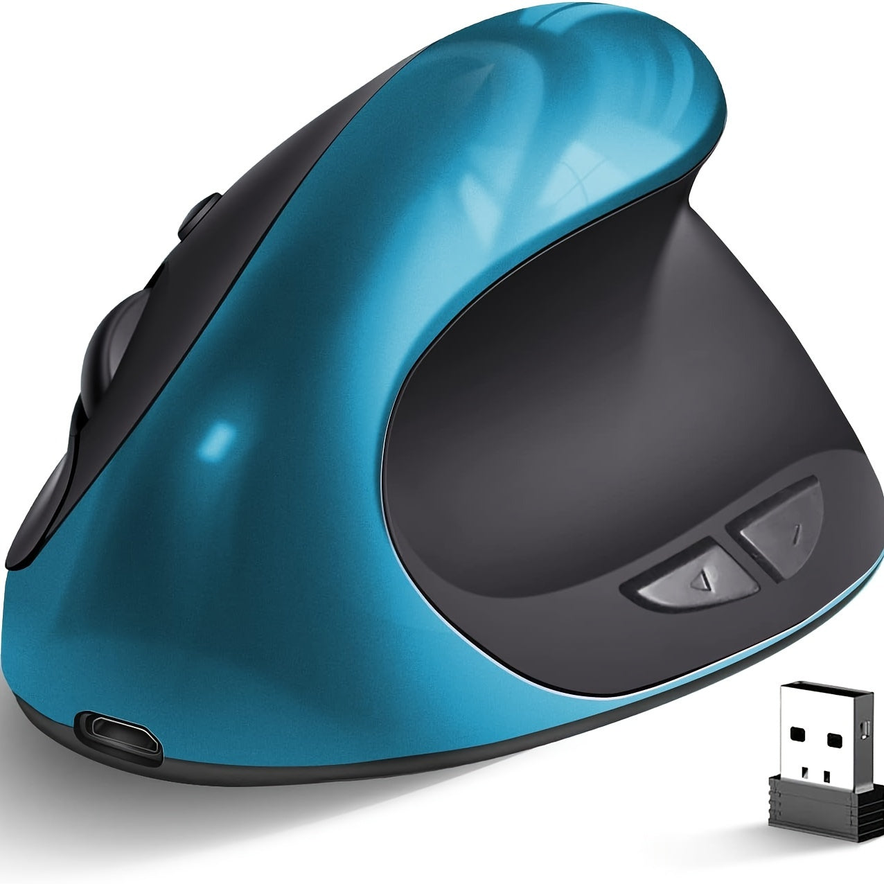 Rato Ergonómico Vertical Sem Fios Recarregável