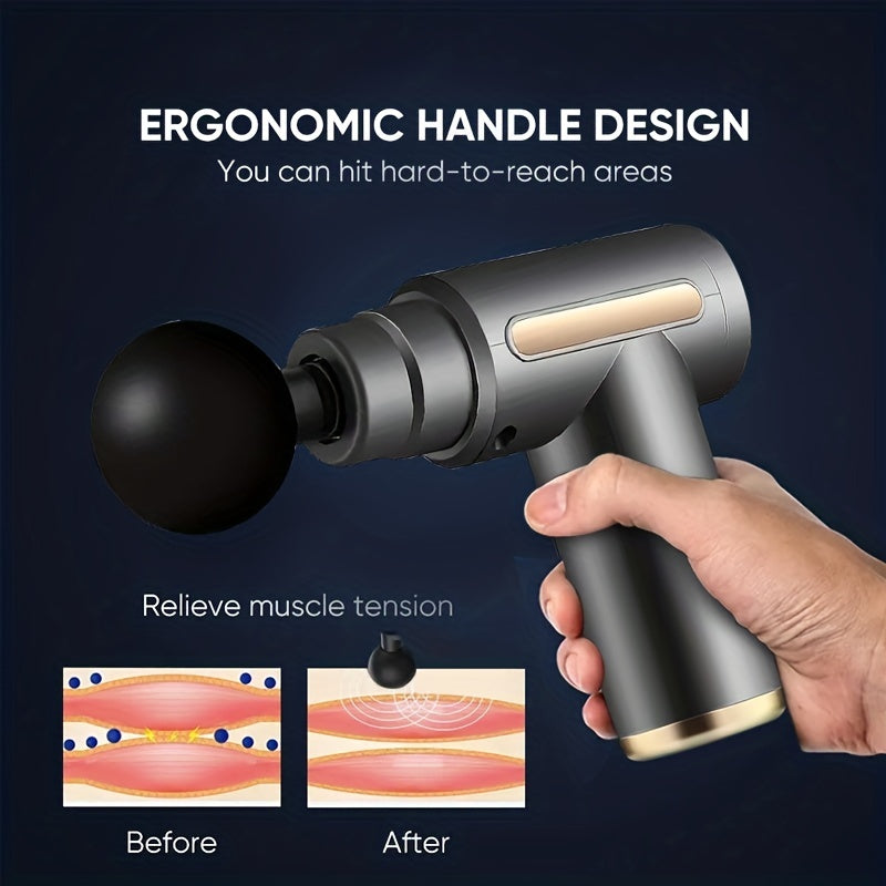 Powerful Professional Percussion Gym Sports Muscle Deep Tissu Fascia Mini For Neck Back Muscle Deep Vibration Relax Fitness Pocket Massage Gun