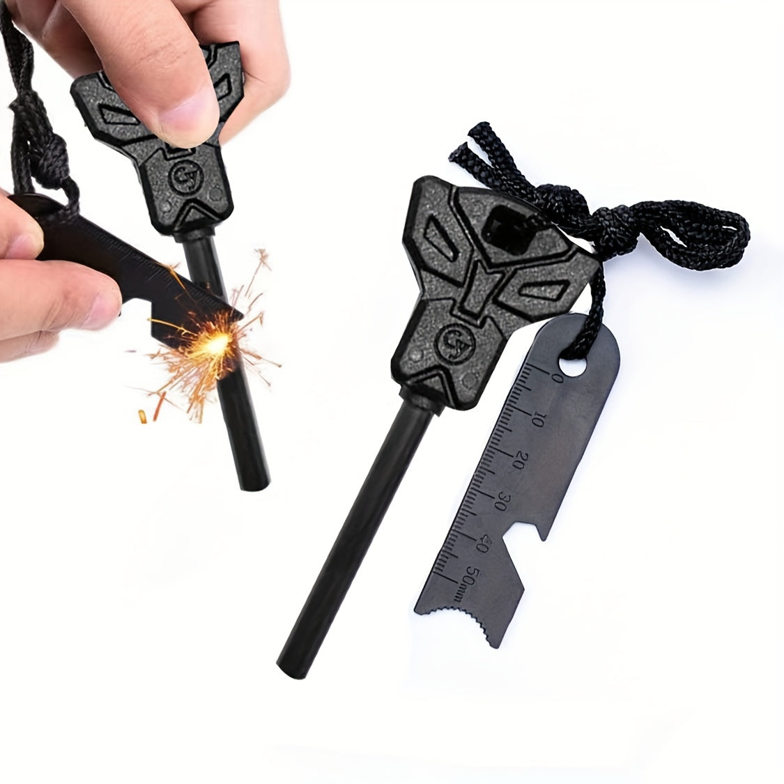 Survival Portable Multifunctional Fire Starter with Emergency Gadget Accessories Kit: The Perfect Outdoor Camping Tool for Emergency Preparedness