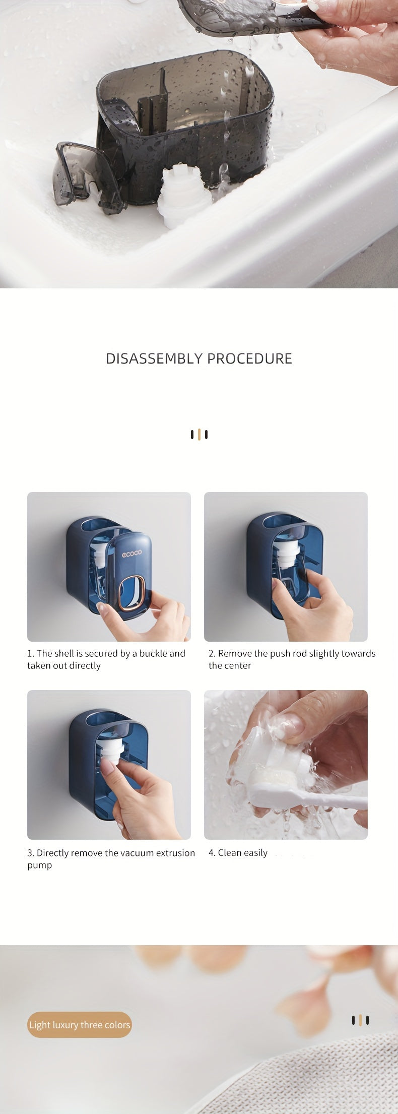 Elegant Wall-Mounted Automatic Toothpaste Dispenser - No Electricity Required