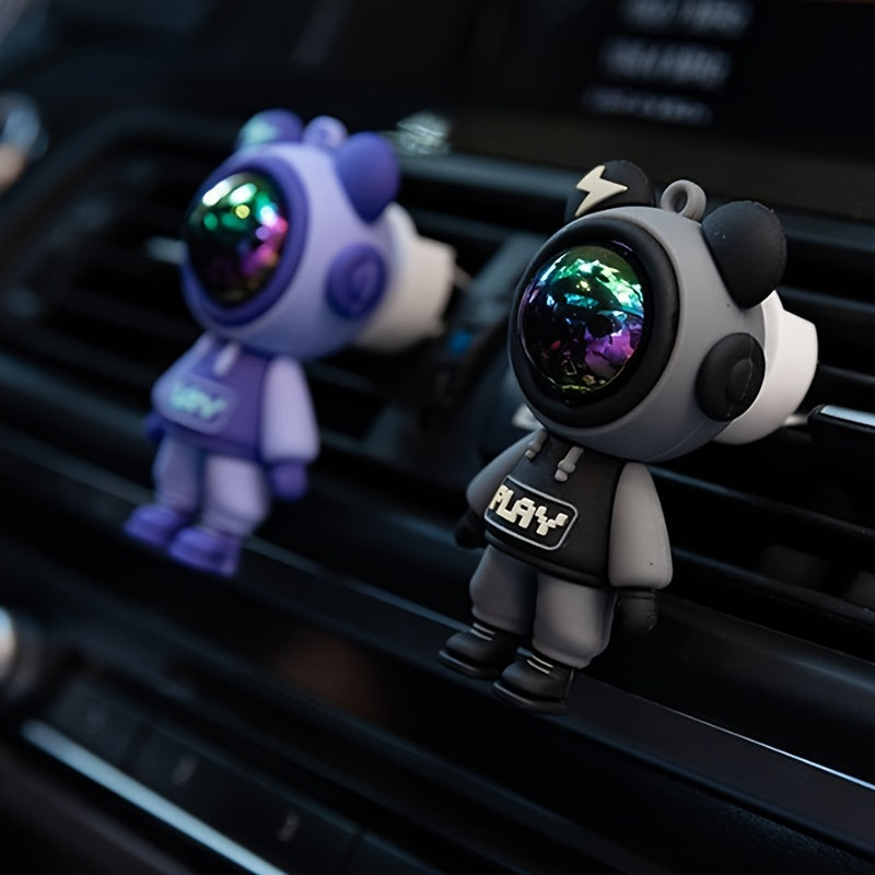 1pc Car Air Outlet Decoration Clip, Cartoon Astronaut Car Air Conditioning Aromatherapy Diffuser Clip, Car Interior Accessories (No Fragrance Oil) Eid Al-Adha Mubarak