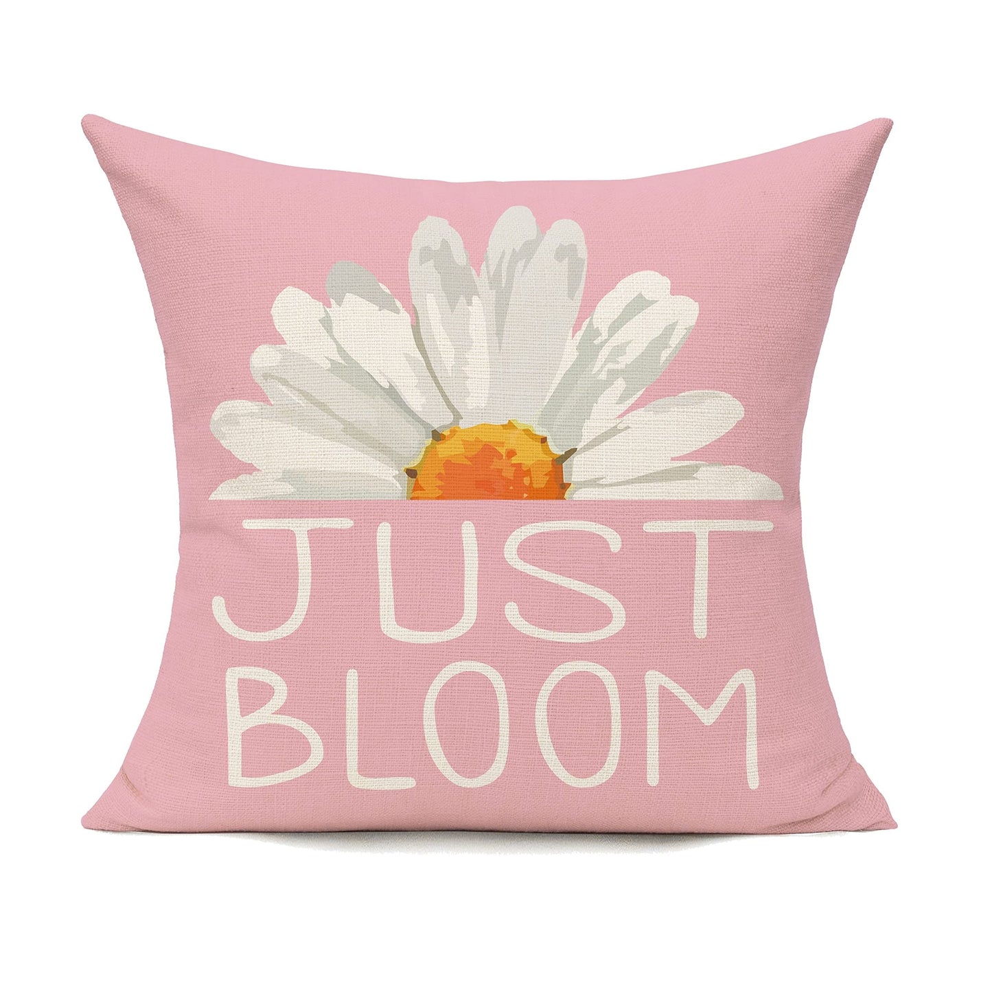 4pcs Daisy Flower Gnome Pattern Spring Throw Pillow Covers, For Home Couch Patio Furniture Bench Sofa Porch Decor, No Pillow Insert, 45.72*45.72cm