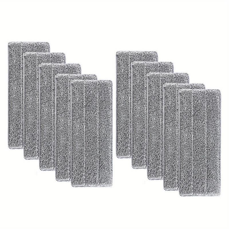 12pcs Heavy-Duty Mop Pads - Fast-Absorbing, Reusable Cleaning Pads for Hardwood, Tile, Linoleum Floors - Compatible with Flat Mops - Cost-Effective Cleaning Supplies (12pcs), Floor Maintenance, Highquality Microfiber, Busy Ho