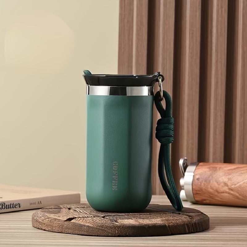 Stainless Steel Insulated Coffee Mug - 304 Stainless Steel, Portable & Durable for Outdoor Use, Perfect Gift for Men and Women