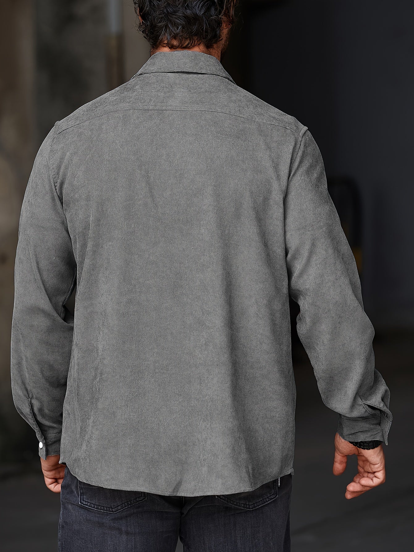 Stylish Men's Casual Lapel Shirt - Comfortable Button-Up Long Sleeve Shirt For Everyday Wear
