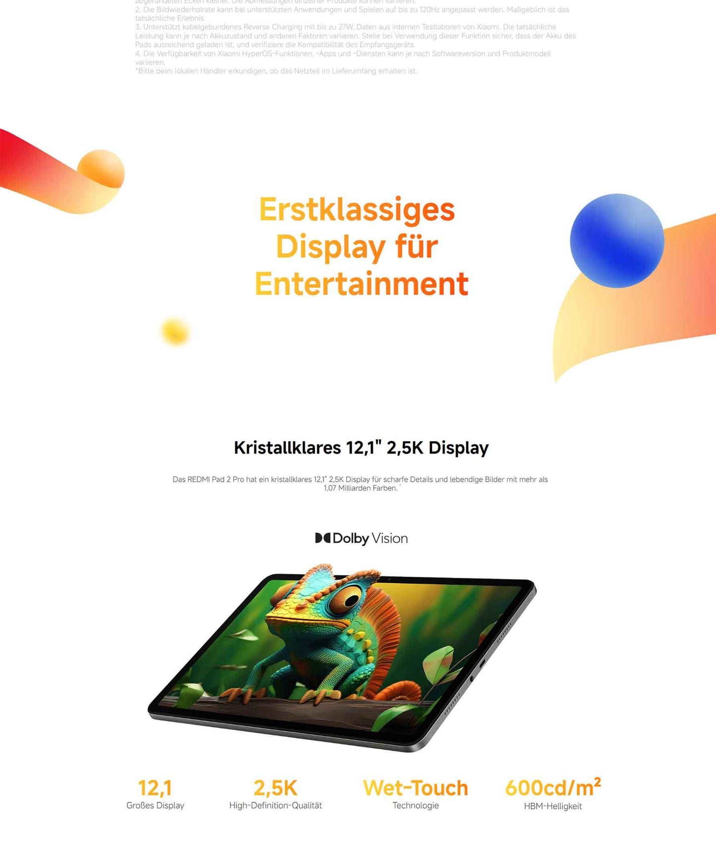 XIAOMI REDMI Pad 2 Pro, 6+128GB, 12.1 Inch, 2.5K, 120Hz Display, Huge 12,000Mah (Typ) Battery, 4Nm Processor, Graphite Gray