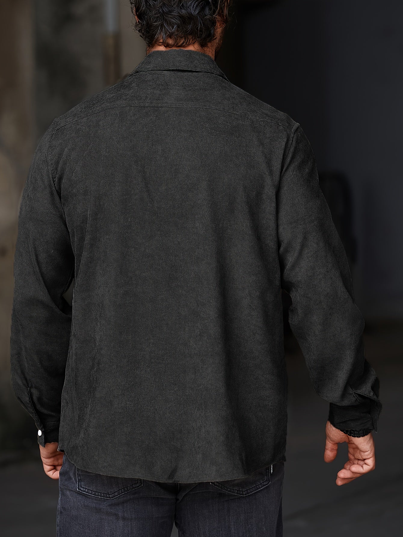 Stylish Men's Casual Lapel Shirt - Comfortable Button-Up Long Sleeve Shirt For Everyday Wear