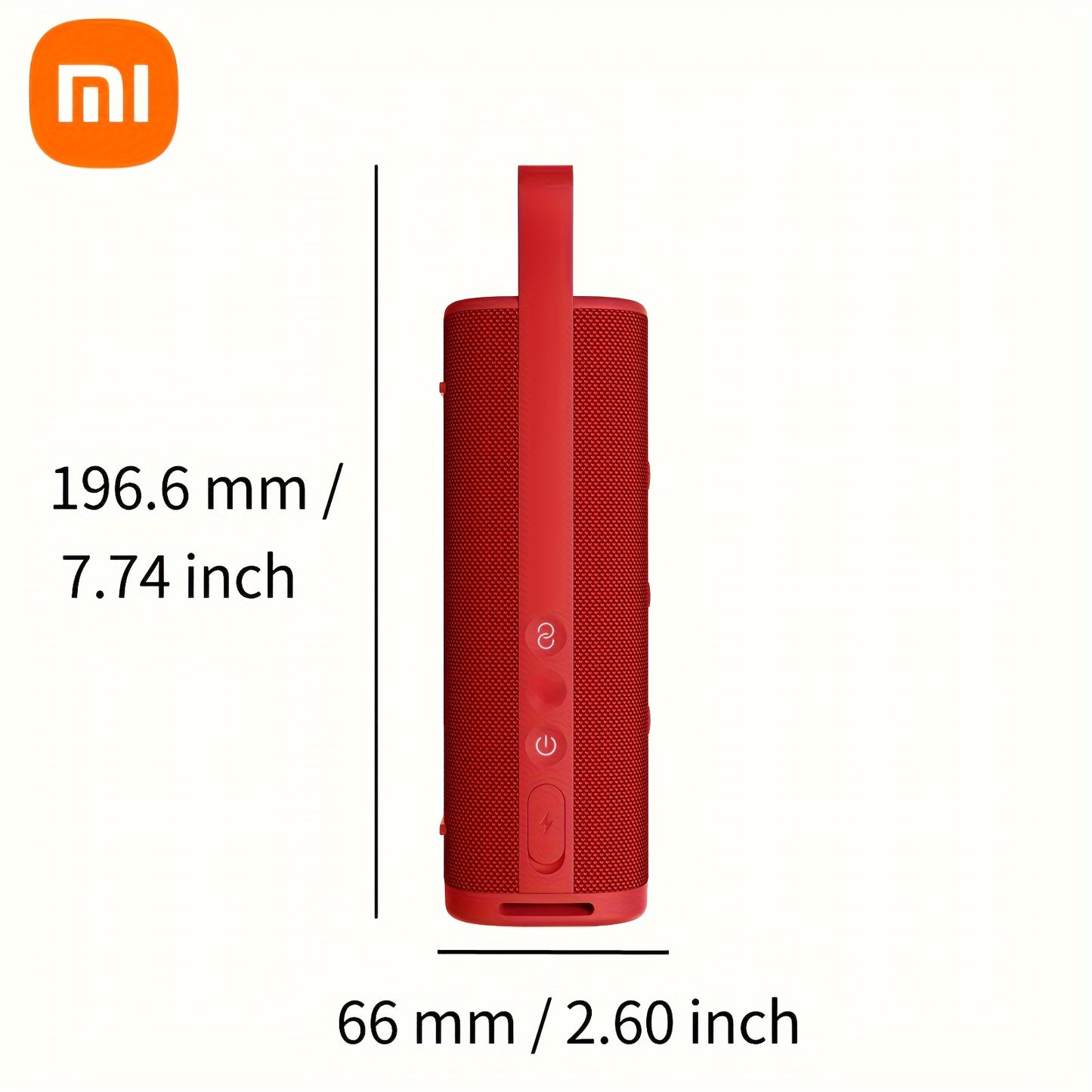 Xiaomi Sound Outdoor Speaker - 30W Output, Up to 12-hour Playtime And 100 Speakers Pair, Support Stereo Combo, Wireless 5.4, Hands-free Calling