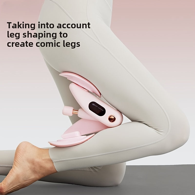 Pelvic Floor & Leg Trainer - Home Fitness Equipment for Slimming, Recovery & Muscle Toning - Countless Workouts, Durable ABS Material, White/Pink