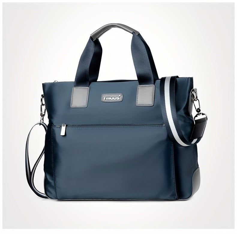 Unisex double shoulder strap design square bag Crossbady bag travel texture Oxford fabric casual crossbody bag multi compartment large capacity anti-theft shoulder bag workplace commuting briefcase