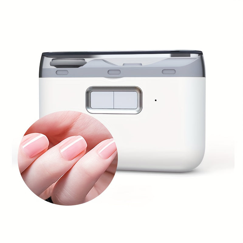 2in 1 Electric Automatic Nail Clipper Polishing Fingernail Trimmer Manicure