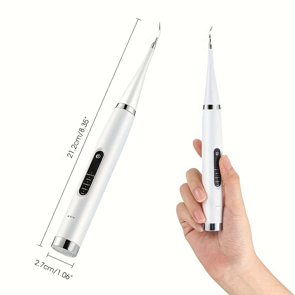 Ultra Whitening Electric Toothbrush With 5 Modes - Plaque & Stain Removal, Usb Rechargeable, Includes Dental Mirror, Fragrance-Free