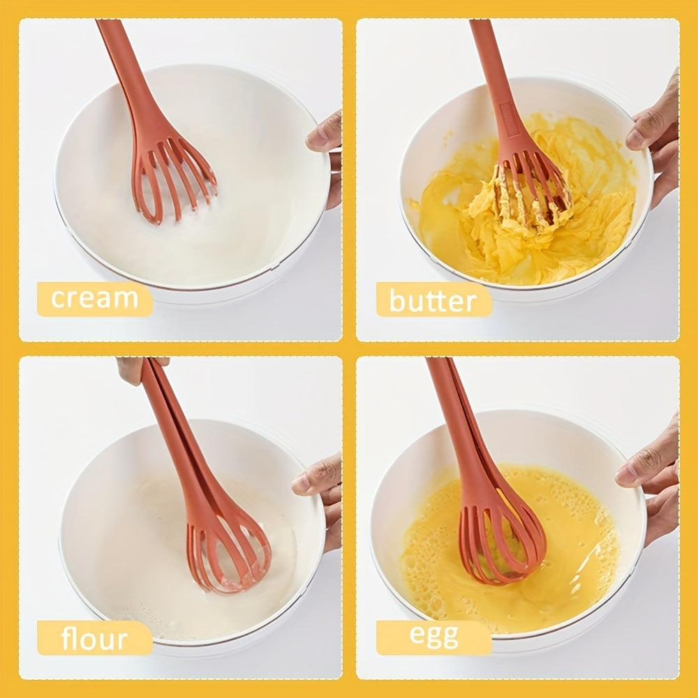 1pc, 5.08 Cm 1 Food Egg Whisk, Multi Function Egg Beater, Bread Clip Manual Blender, Baking Household Tools, Household Supplies, Baking Tools, Quickly Mixing Eggs Supplies, Kitchen Accessories, Kitchen Appliances, Kitchen Gad