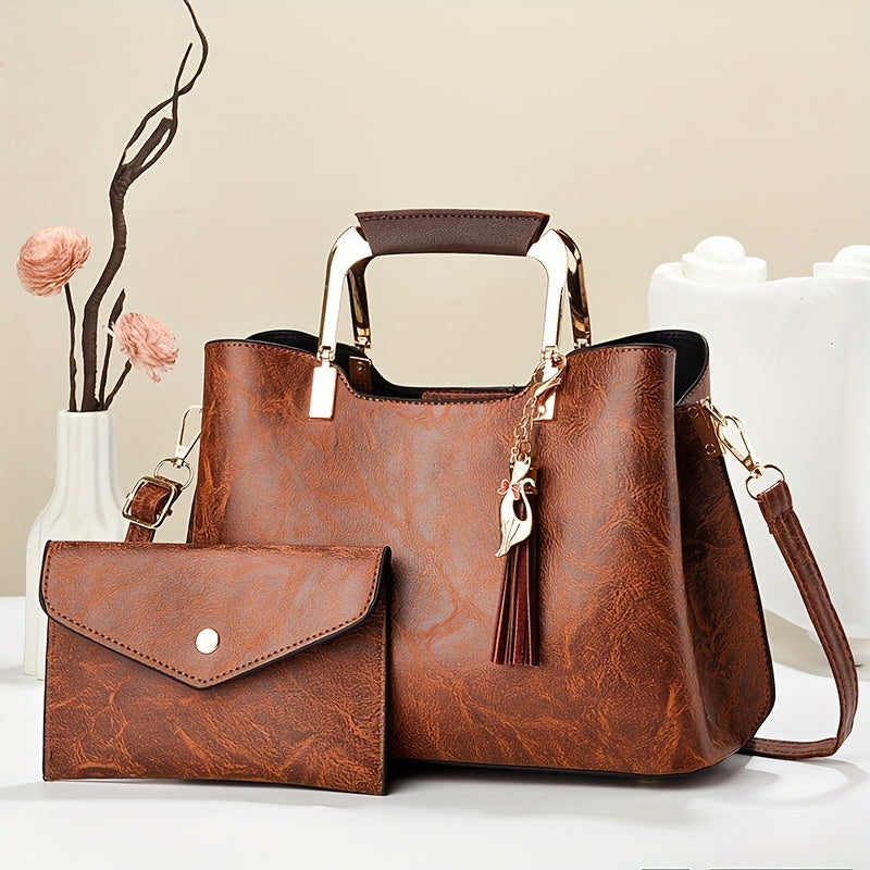 2pcs Fashion bag with stylish and versatile style