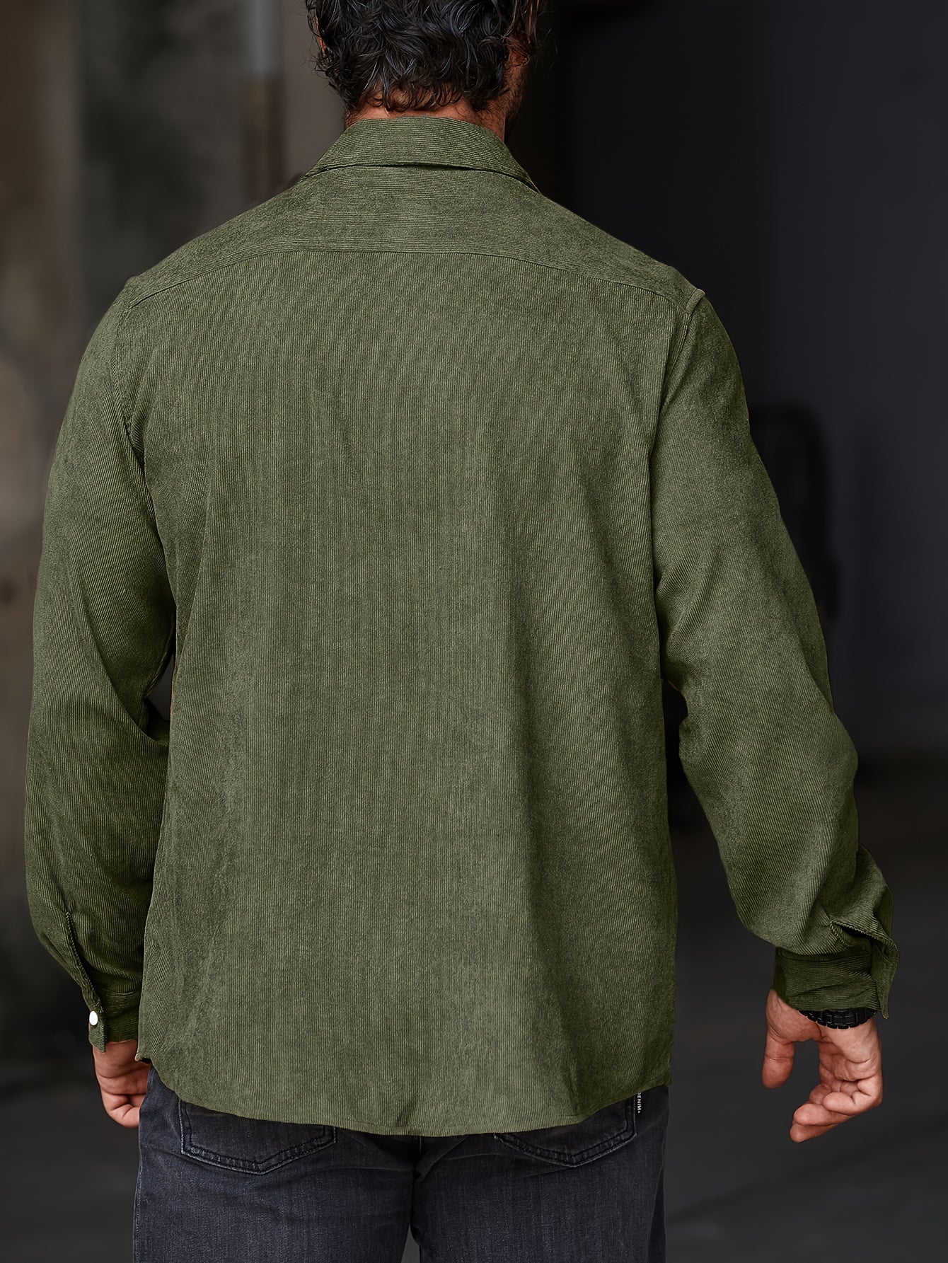 Stylish Men's Casual Lapel Shirt - Comfortable Button-Up Long Sleeve Shirt For Everyday Wear